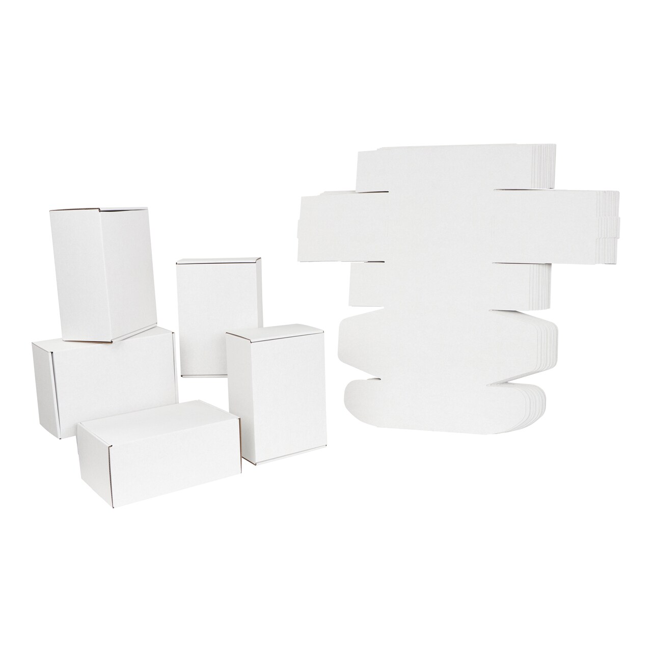 Lot45 White Shipping Boxes for Small Business - White Corrugated Box